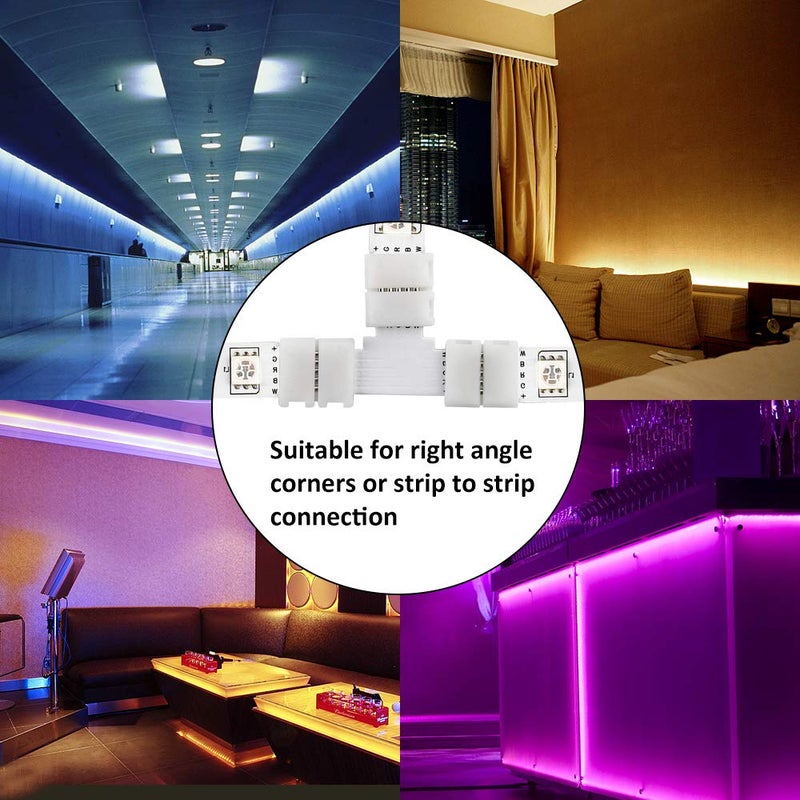 SUPERNIGHT 5 Pin LED Strip Connectors RGBW for 10mm RGBW LED Strip Lights (Full kit) - Image 2